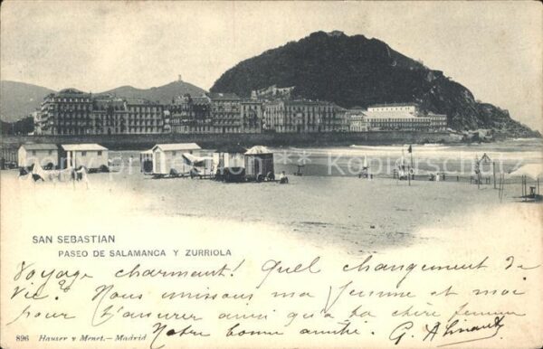 San Sebastian  Pais Vasco ES Paseo de Salamanca y Zurriola la Playa