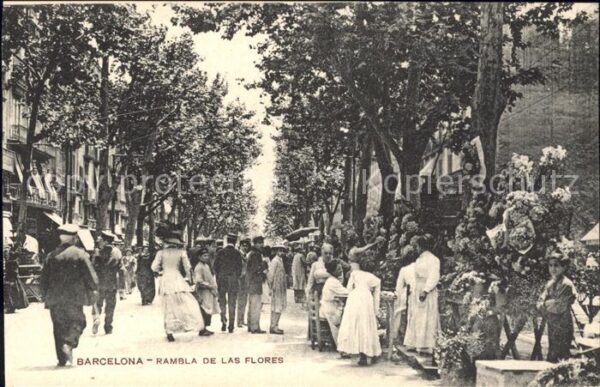Barcelona Cataluna Rambla de las Flores