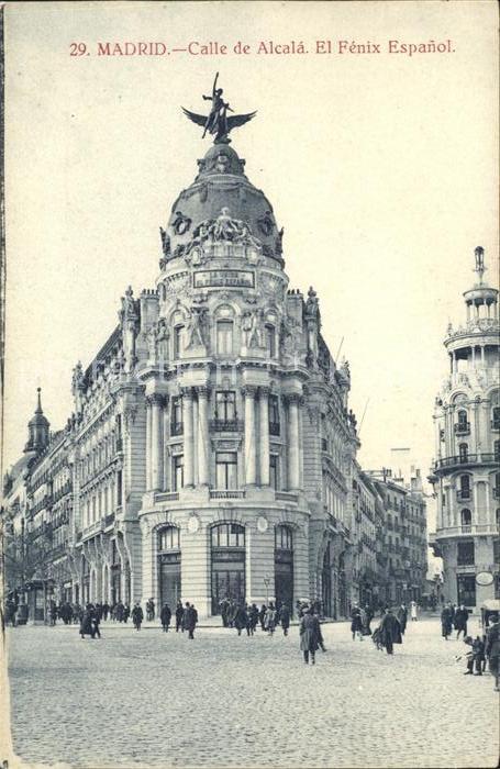Madrid Spain calle de Alcala` el Fenix Espanol