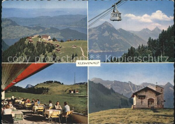 Beckenried Klewenalp Hotels Terrasse Luftseilbahn