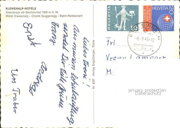 Beckenried Klewenalp Hotels Terrasse Luftseilbahn – Bild 2