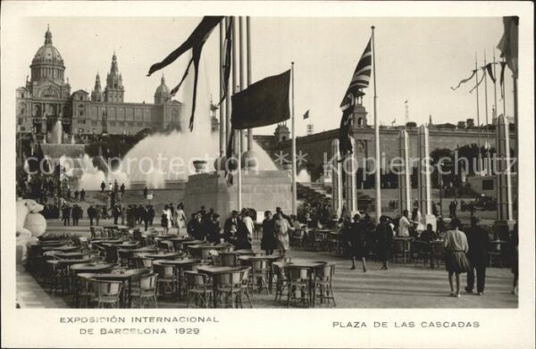Exposicion Internacional Barcelona 1929 Plaza de las Cascadas