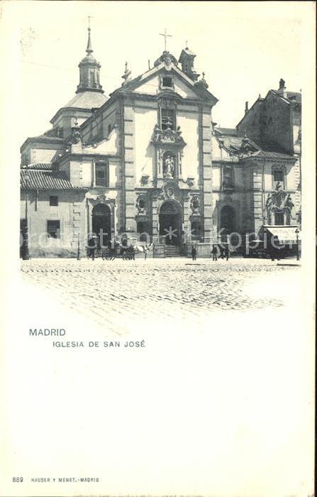 Verlag Hauser Y Menet Nr. 889 Madrid Iglesia de San Jose
