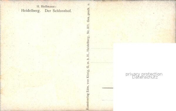 Hoffmann Heinrich Heidelberg Der Schlosshof – Bild 2