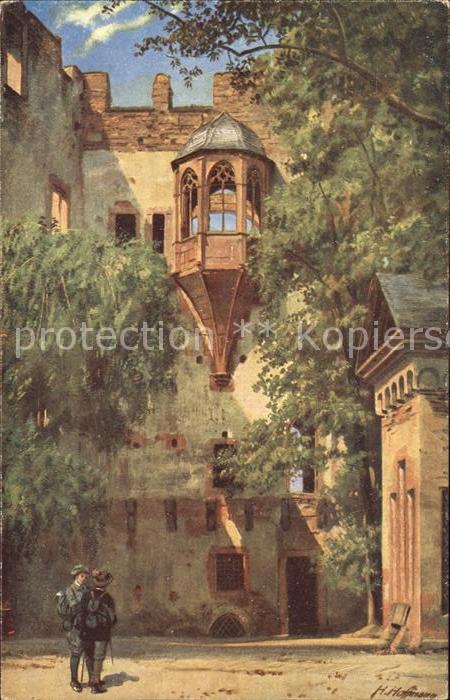 Hoffmann Heinrich Schloss Heidelberg Erker am Bibliotheks