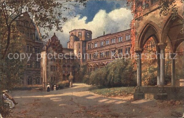 Hoffmann Heinrich Heidelberg Schlosshof Nr. 599