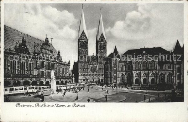 Strassenbahn Bremen Rathaus Dom Börse