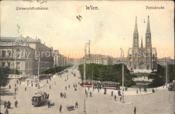 Strassenbahn Wien Universitätsstrasse Votivkirche
