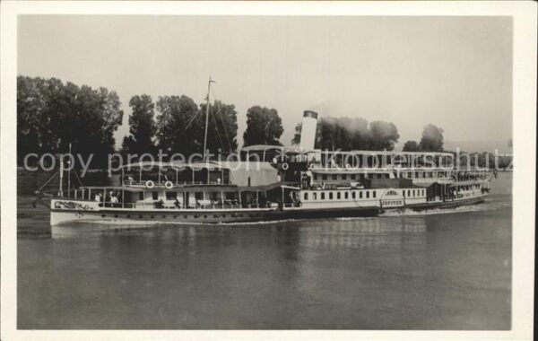 Dampfer Seitenrad Donaudampfer Jupiter