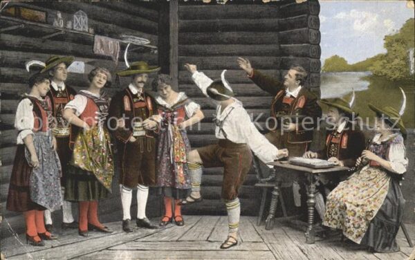 Saenger Band Die Obersteirer Tanz Zither Trachten