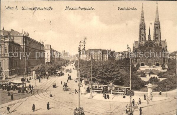 Strassenbahn Wien I. Universitätsstrasse Maximilianp
