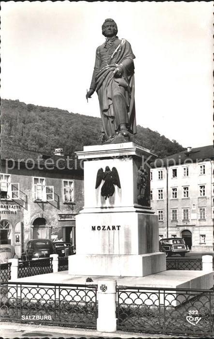 Mozart Wolfgang Amadeus Denkmal Salzburg