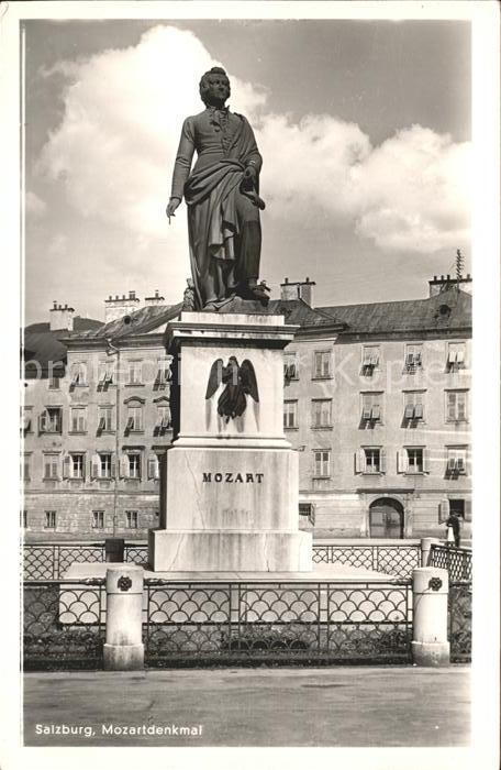 Mozart Wolfgang Amadeus Denkmal Salzburg