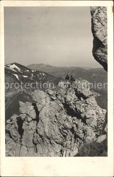 Bergsteigen Klettern Wildes Gamseck Raxplateau