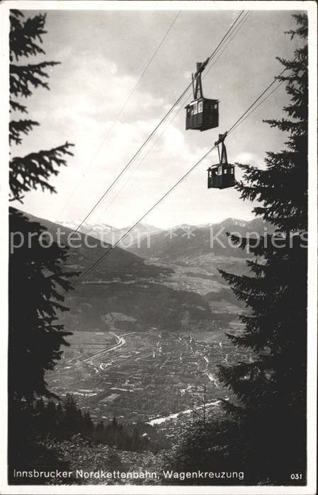 Seilbahn Innsbrucker Nordkettenbahn Wagenkreuzun