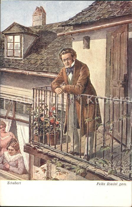 Verlag Wiener Kunst Nr. 2076 Schubert Felix Riedel