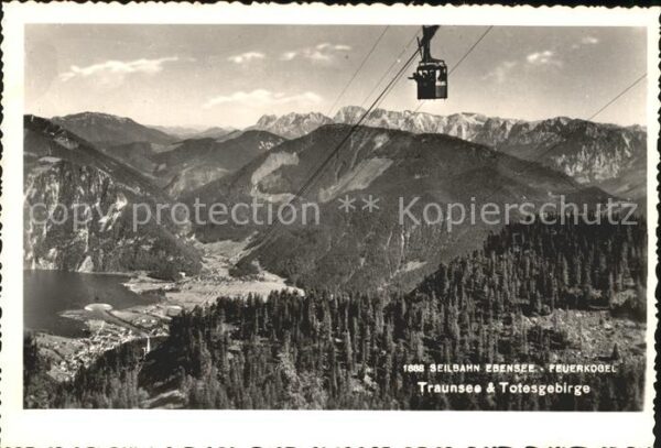 Seilbahn Ebensee-Feuerkogel Traunsee Totesgebirg