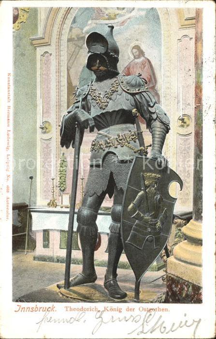 Rittertum Mittelalter Theodorich König der Ostgothen Innsbruc