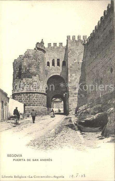 Verlag Hauser Y Menet Nr. Segovia Puerta de San Andres