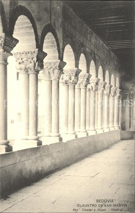 Verlag Hauser Y Menet Nr. 605 Segovia Claustro de San Martin