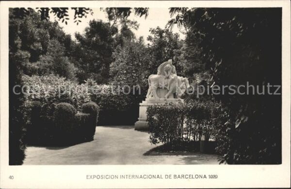 Exposicion Internacional Barcelona 1929 Rincon del Parque