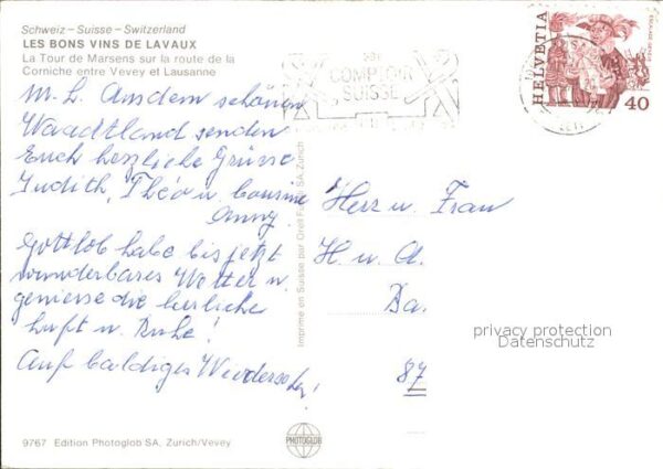 Wein Vin de Lavaux Weinreben – Bild 2