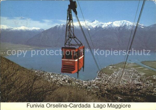 Seilbahn Funivia Orselina-Cardada Lago Maggiore
