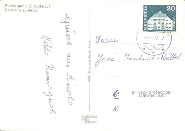 Seilbahn Funivia Airolo S. Gottardo – Bild 2