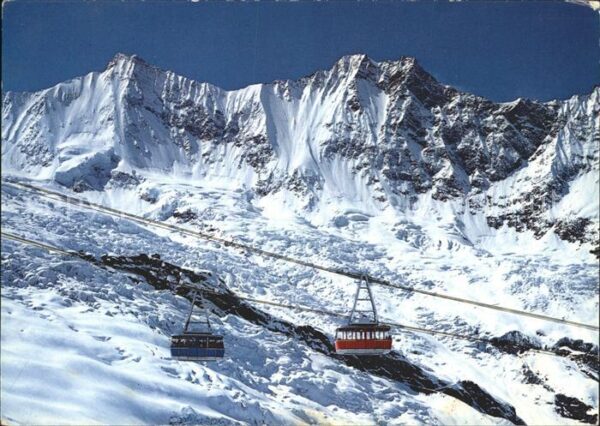 Seilbahn Saas-Fee Felskinn Täschhorn Dom