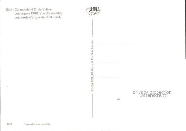 Kirchenorgel Sion Cathedrale N.D. de Valere – Bild 2