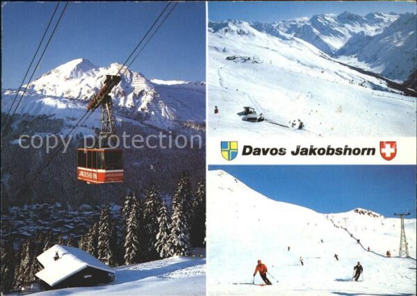 Seilbahn Jakobshorn Davos Abfahrt Clavadeleralp