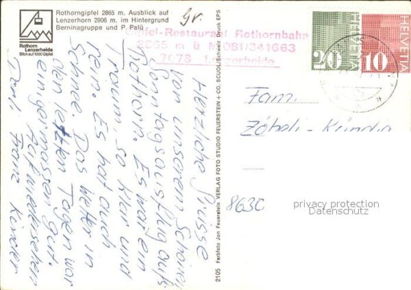Bergsteigen Klettern Rothorngipfel Lenzerhorn Berninagruppe – Bild 2
