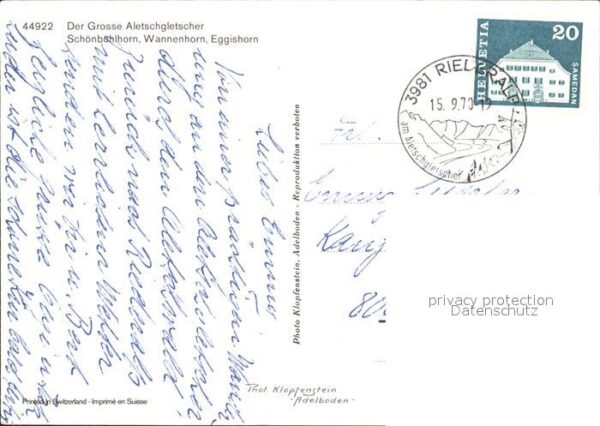 Gletscher Grosse Aletschgletscher Schönbühlhorn W – Bild 2
