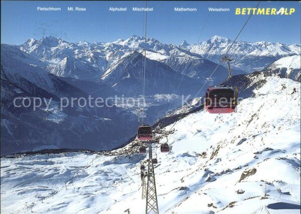 Seilbahn Bettmerhorn Bettmeralp Wallis