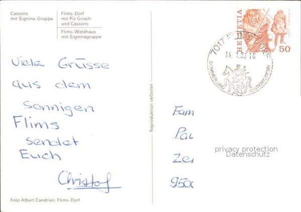 Seilbahn Flims Cassons Signina-Gruppe Piz Grisch – Bild 2