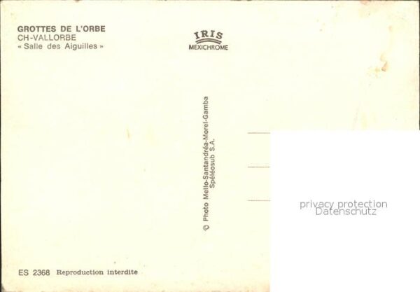 Hoehlen Caves Grottes Grottes de l'Orbe Vallorbe Salle des Ai – Bild 2