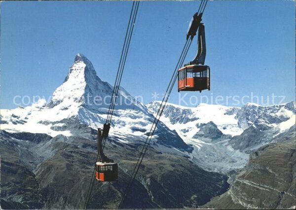 Seilbahn Rothorn Zermatt Matterhorn Mt. Cervin