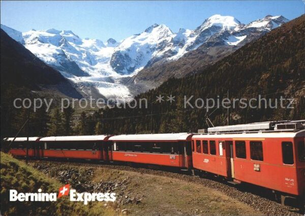 Eisenbahn Bernina-Express Rhätischen Bahn Mortera