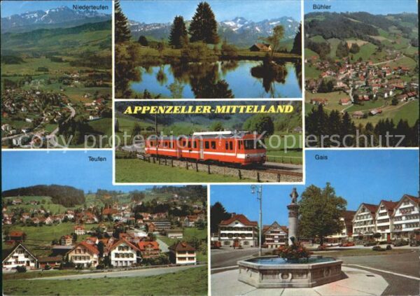 Zahnradbahn Appenzeller-Mittelland Gais Bühler Nied