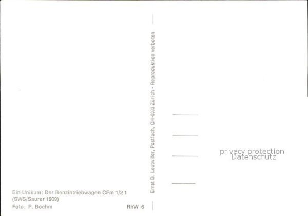 Eisenbahn Benzintriebwagen CFm 1/2 1 – Bild 2