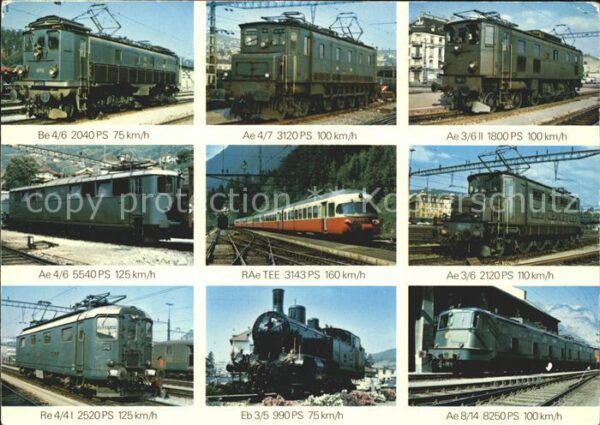 Lokomotive Schweiz Ae 4/6 5540 PS Re 4/41 2520 PS
