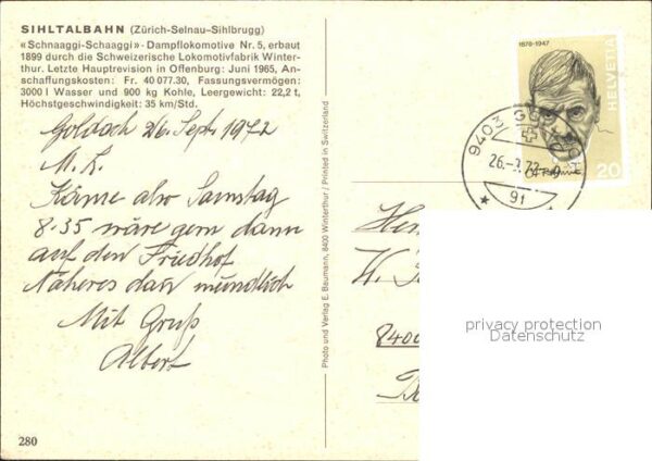 Lokomotive Schnaaggi-Schaaggi Sihltalbahn – Bild 2