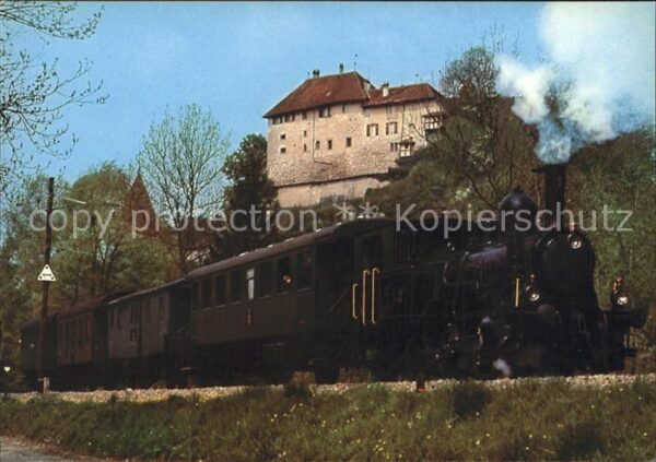 Lokomotive Dampfzug Schloss Laupen Sensetal Dampf-