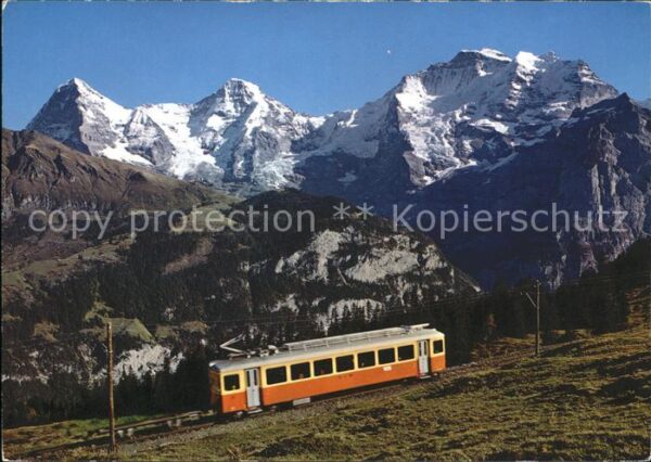 Zahnradbahn Lauterbrunnen-Mürren Eiger Mönch Jungfr