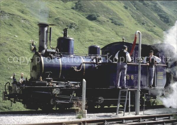 Lokomotive Dampfbahn Furka-Bergstrecke Wasserfasse