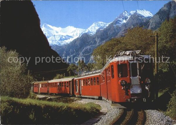 Eisenbahn Brig-Visp-Zermattbahn Glacier-Express M