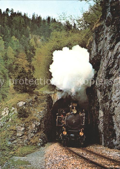 Lokomotive HG 3/3 1067 Kirchettunnel Ballenberg-Da