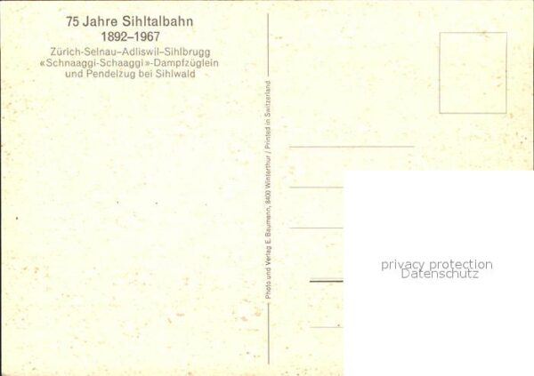 Lokomotive Schnaaggi-Schaaggi Sihltalbahn 75 Jahre – Bild 2