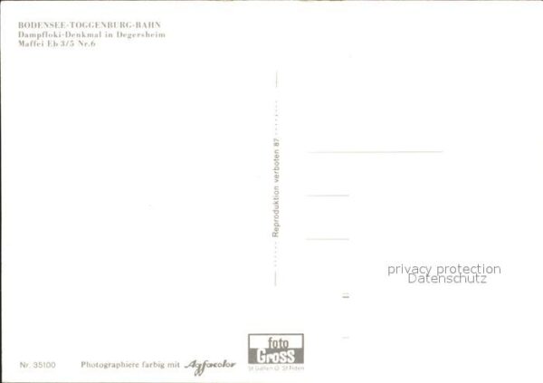 Lokomotive Denkmal Degersheim Bodensee-Toggenburg- – Bild 2