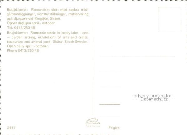 Schweden Fliegeraufnahme Bosjokloster – Bild 2